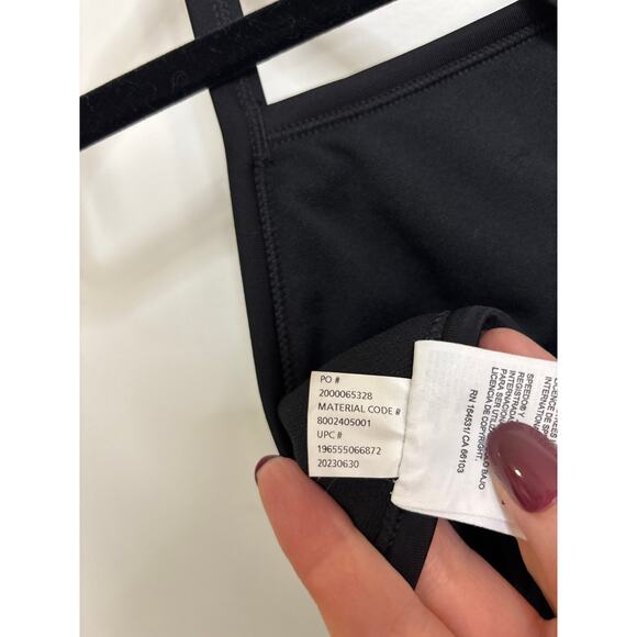 Speedo Swimsuit Women 12/38 Black ProLT Super Pro Solid One Piece Cross Back NWT - Picture 7 of 8